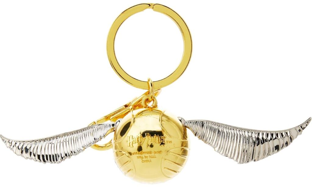 Golden snitch keychain for Potter fans