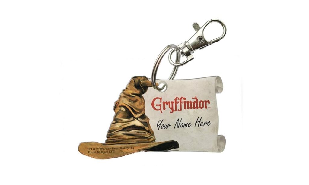 Personalized Gryffindor keychain for Potterheads