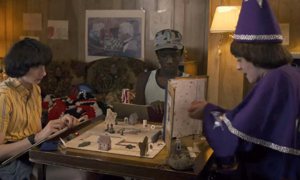 The whole Stranger Things is a D&D campaign